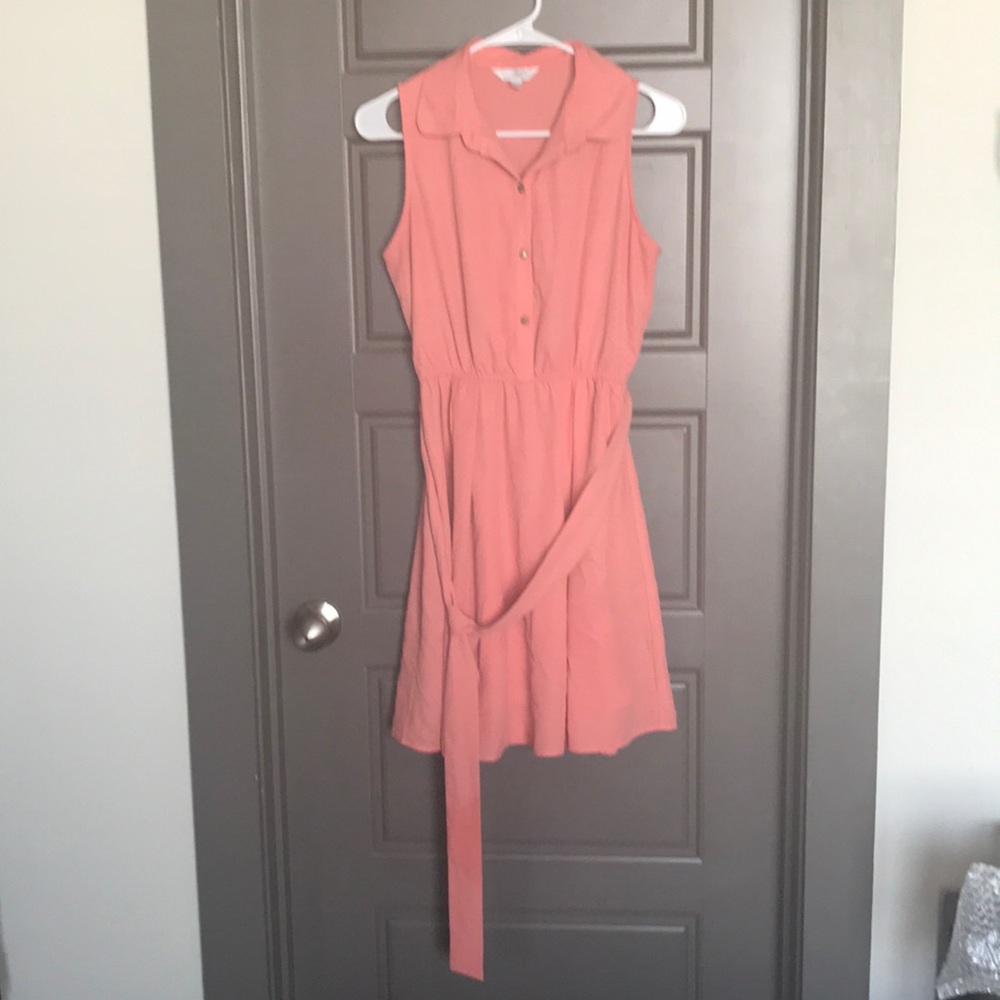 Salmon pink Charming Charlie dress